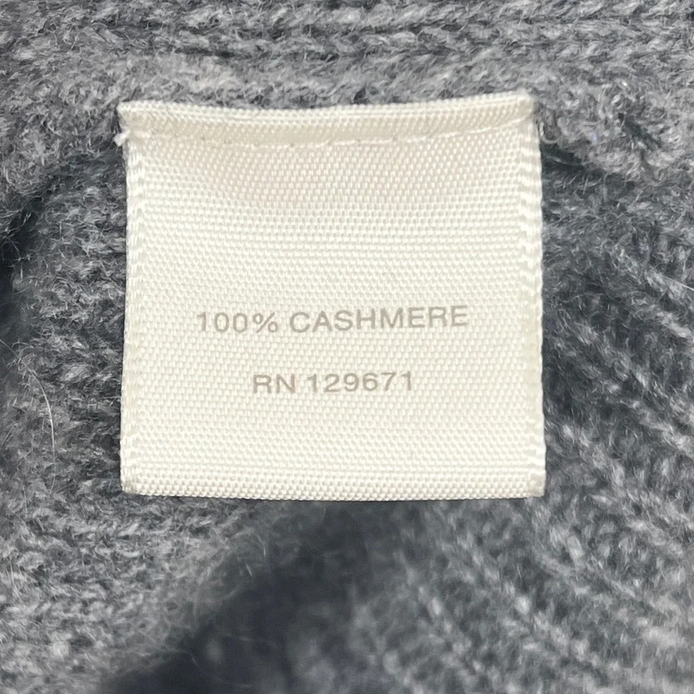 NakedCashmere Grey‎ 100% Cashmere Striped Crewneck Sweater N20171 Mens Medium